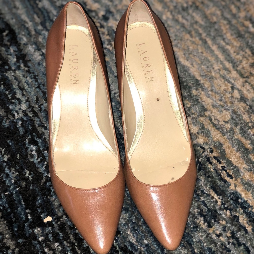 Lauren Ralph Lauren nude pumps 7.5M